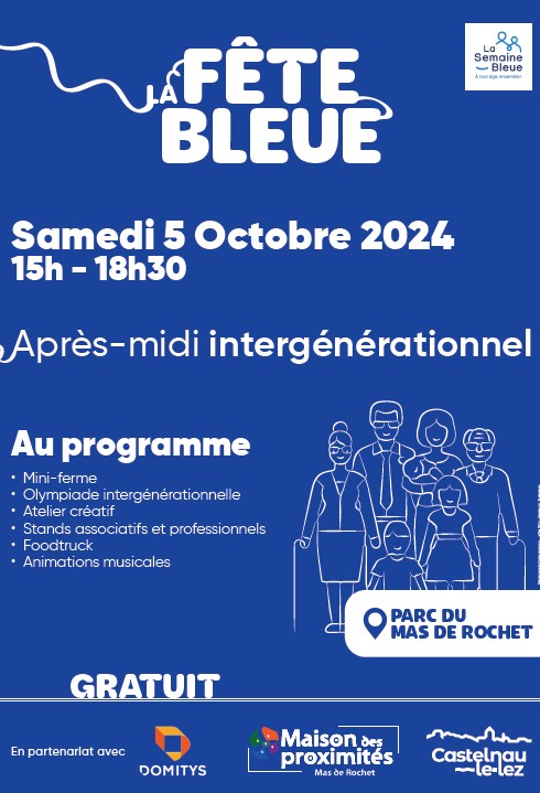 Affiche de la Fête bleue 2024