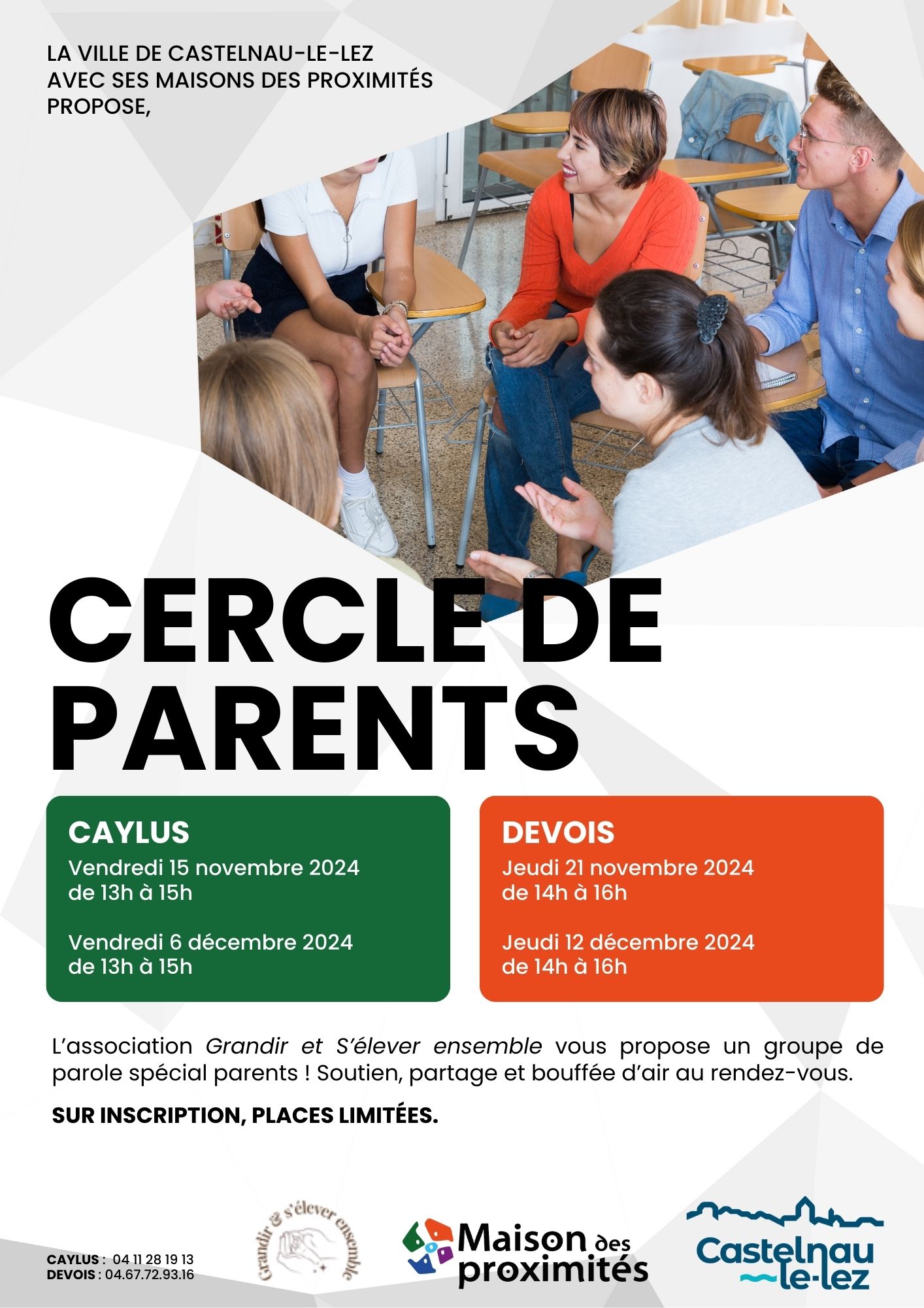 Cercle de parents au Devois