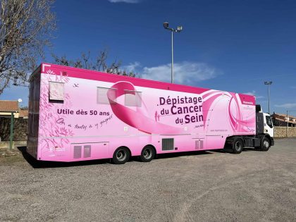 Passage du Mammobile pour le dépistage du cancer du sein