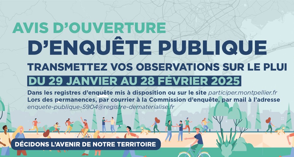 Enquête publique de la Métropole sur le PLUi Climat et les zonages d’assainissement, jusqu’au 28 février 2025